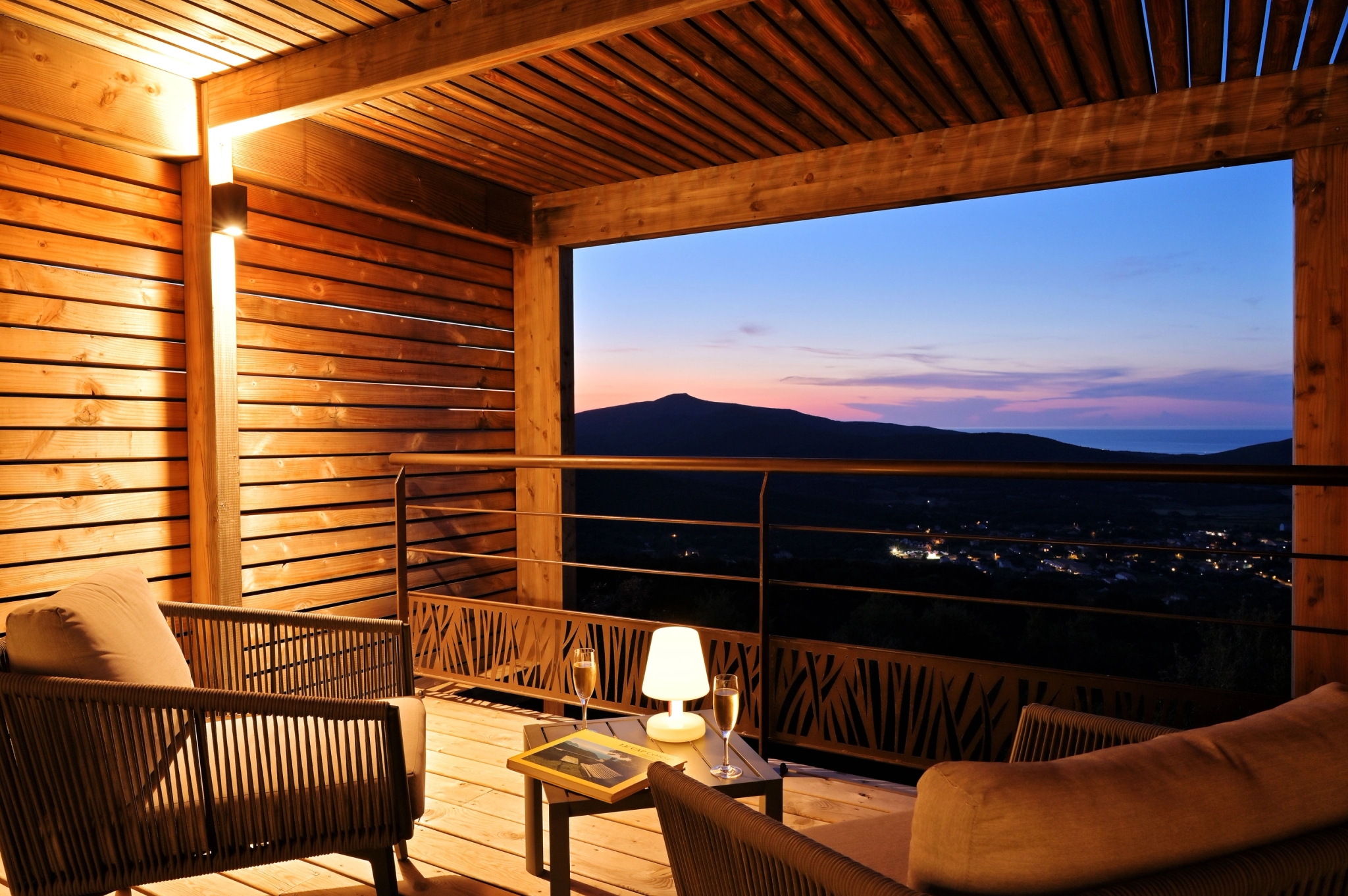 La vue de cet hôtel de charme dans le Cap Corse